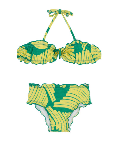 Product Front: Rio De Sol Traje De Baño De Dos Piezas Para Niña Banana Yellow Kids