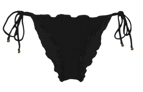 Product Front: Rio De Sol Bragas Bottom Dots-Black Frufru