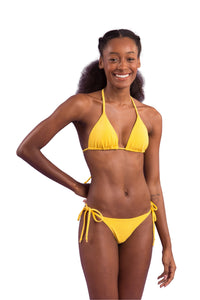 Image 04: Rio De Sol Bragas Bottom Malibu-Yellow Cheeky-Tie