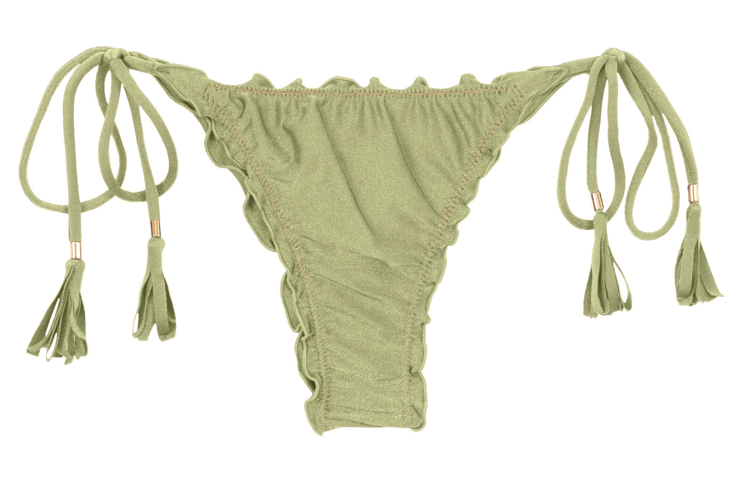Product Front: Rio De Sol Bragas Bottom Oliva Frufru-Fio