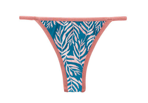 Product Front: Rio De Sol Bragas Bottom Palms-Blue California