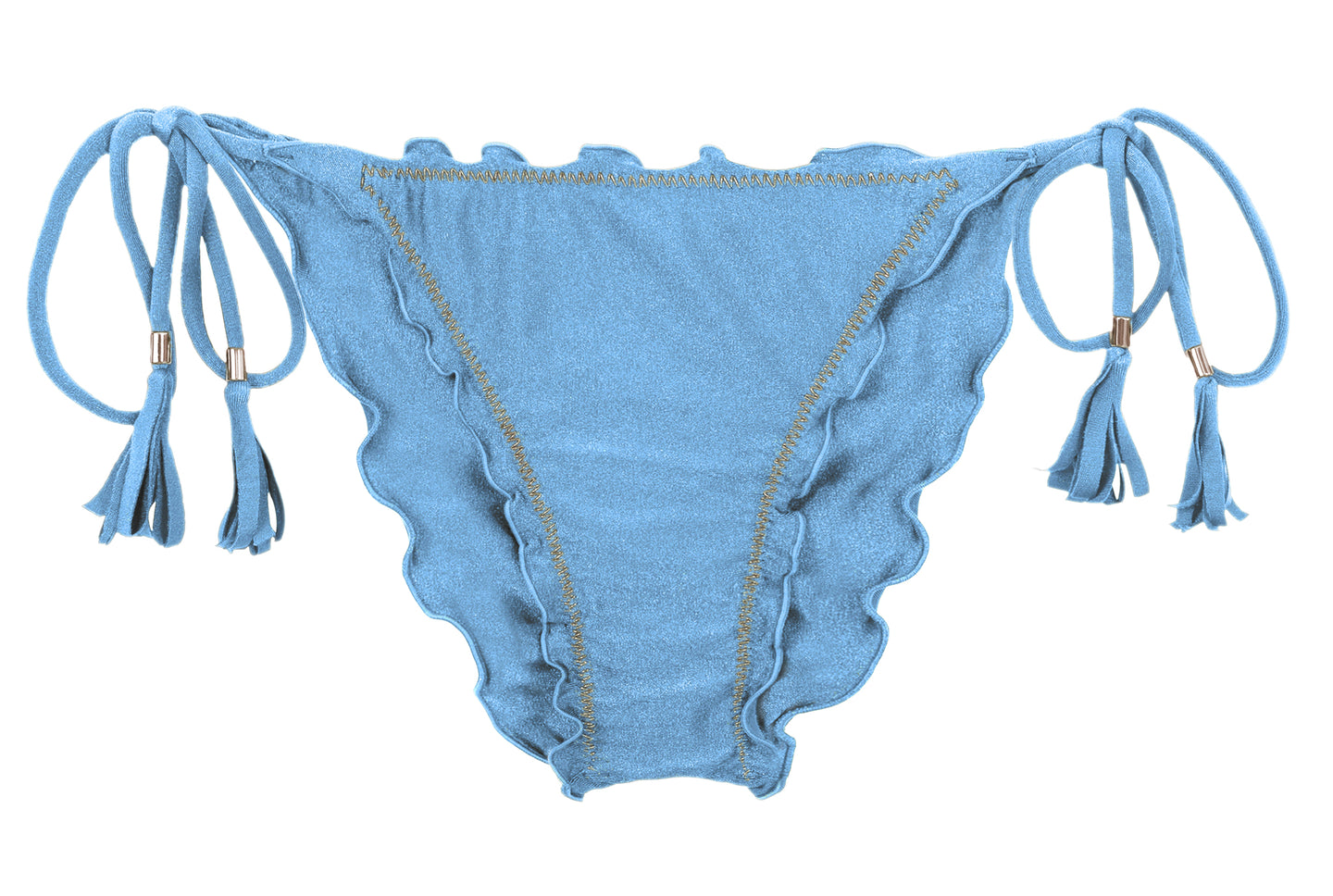 Product Front: Rio De Sol Bragas Bottom Shimmer-Baltic-Sea Frufru-Comfy