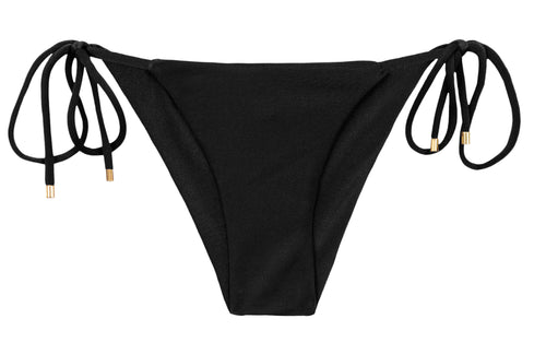 Product Front: Rio De Sol Bragas Bottom Shimmer-Black Cheeky-Tie