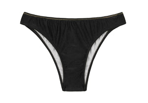 Product Front: Rio De Sol Bragas Bottom Shimmer-Black Essential