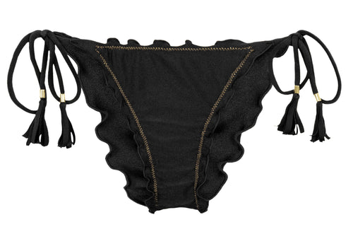 Product Front: Rio De Sol Bragas Bottom Shimmer-Black Frufru-Comfy