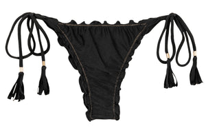 Product Front: Rio De Sol Bragas Bottom Shimmer-Black Frufru-Fio