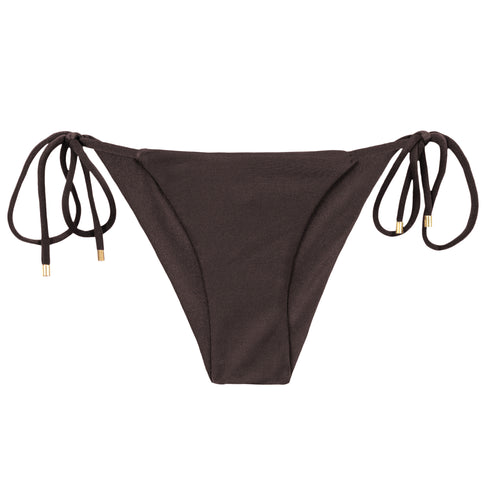 Product Front: Rio De Sol Bragas Bottom Shimmer-Coffee Cheeky-Tie