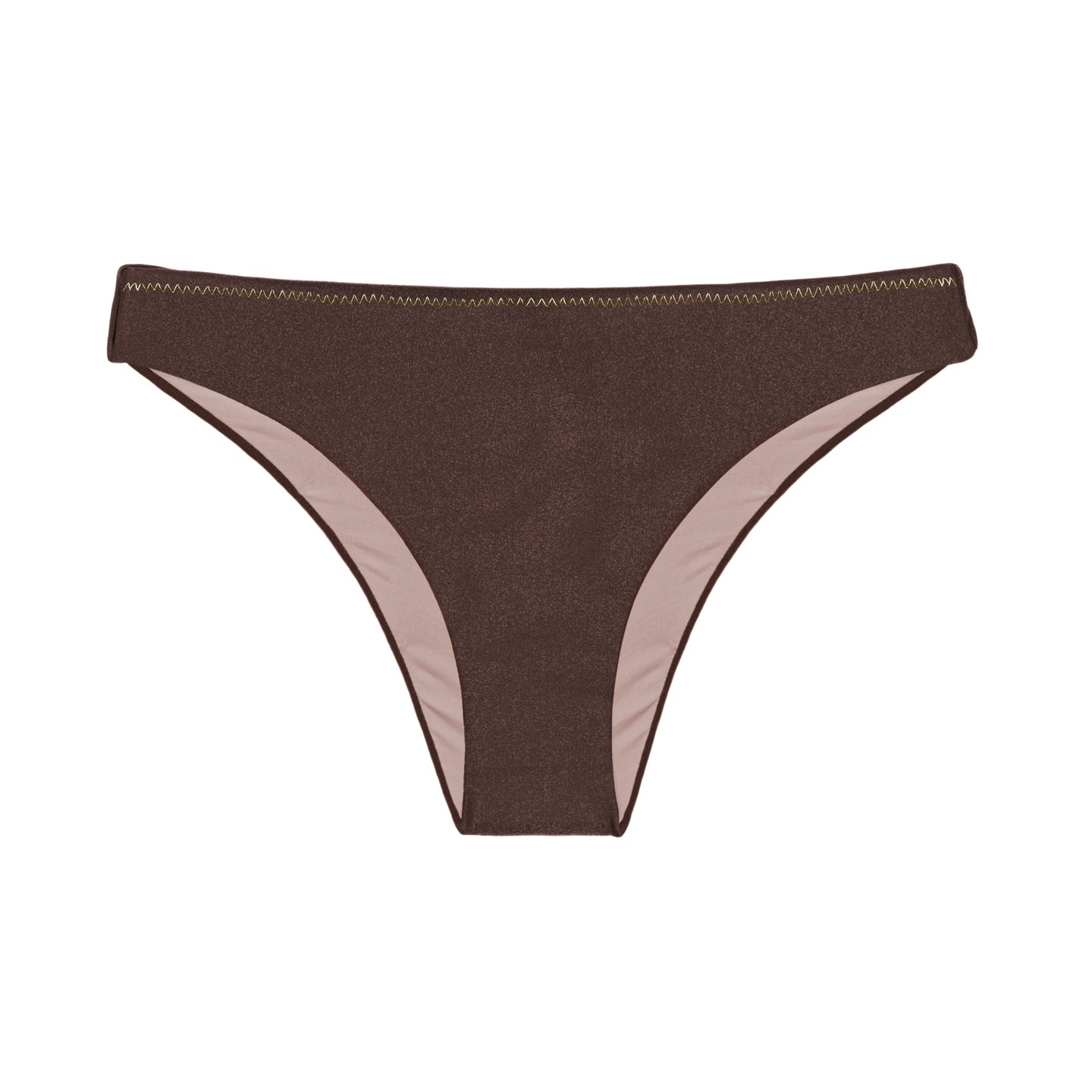 Product Front: Rio De Sol Bragas Bottom Shimmer-Coffee Essential