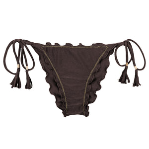 Product Front: Rio De Sol Bragas Bottom Shimmer-Coffee Frufru