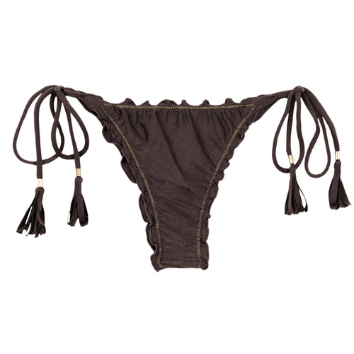 Product Front: Rio De Sol Bragas Bottom Shimmer-Coffee Frufru-Fio