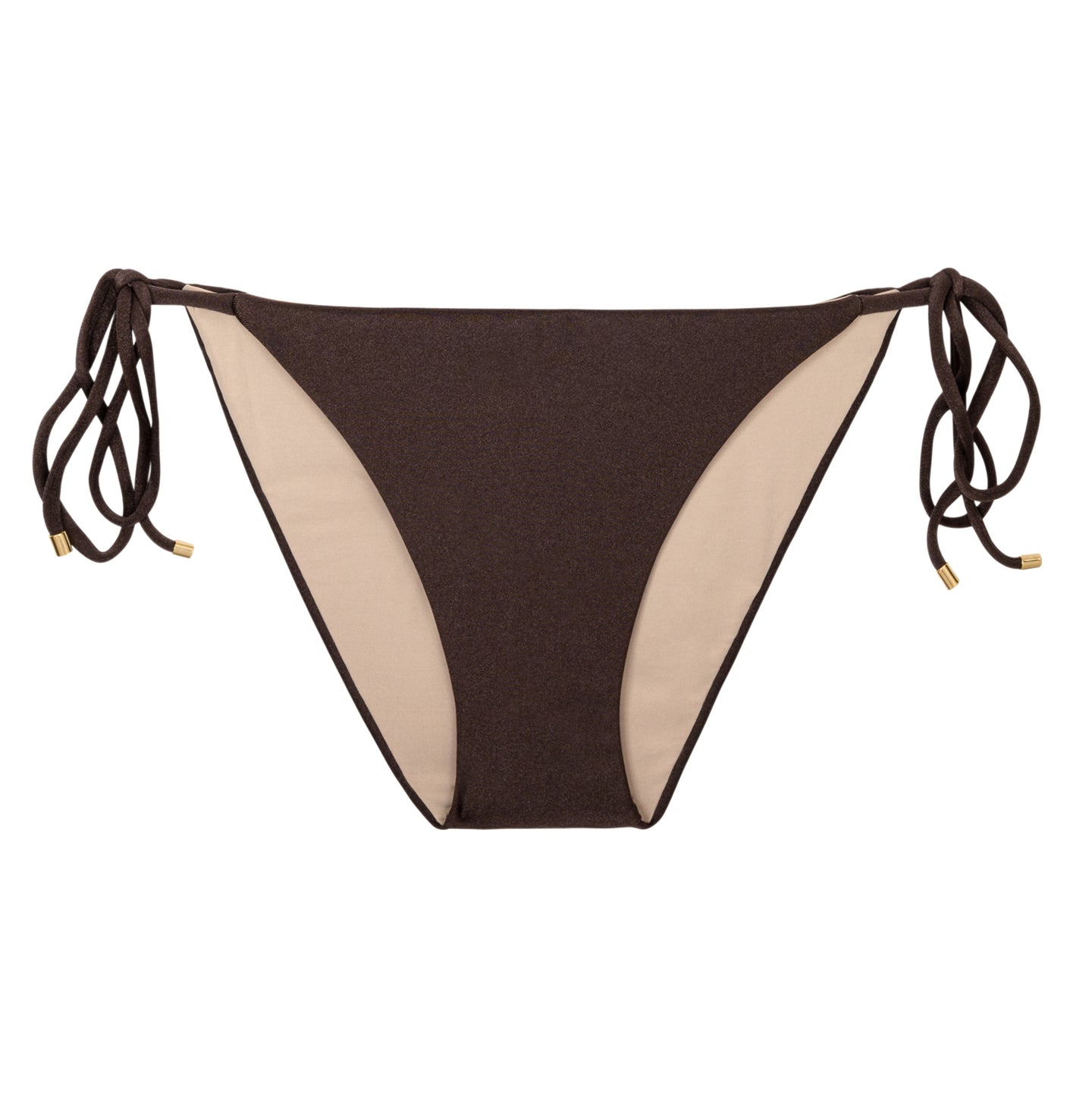 Product Front: Rio De Sol Bragas Bottom Shimmer-Coffee Ibiza-Comfy