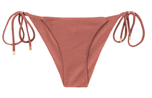 Product Front: Rio De Sol Bragas Bottom Shimmer-Copper Cheeky-Tie