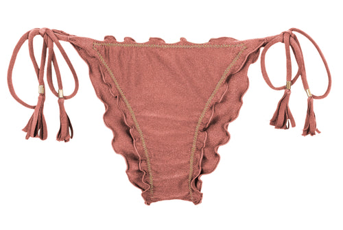 Product Front: Rio De Sol Bragas Bottom Shimmer-Copper Frufru