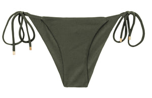 Product Front: Rio De Sol Bragas Bottom Shimmer-Croco Cheeky-Tie