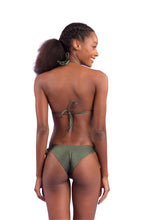 Cargar imagen en el visor de la galería, Model Back: Rio De Sol Bragas Bottom Shimmer-Croco Cheeky-Tie
