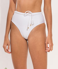 Cargar imagen en el visor de la galería, Image 11: Rio De Sol Bragas Bottom Shimmer-White Belted-High-Waist
