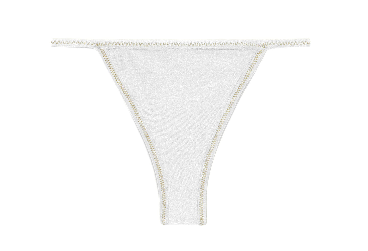 Product Front: Rio De Sol Bragas Bottom Shimmer-White California