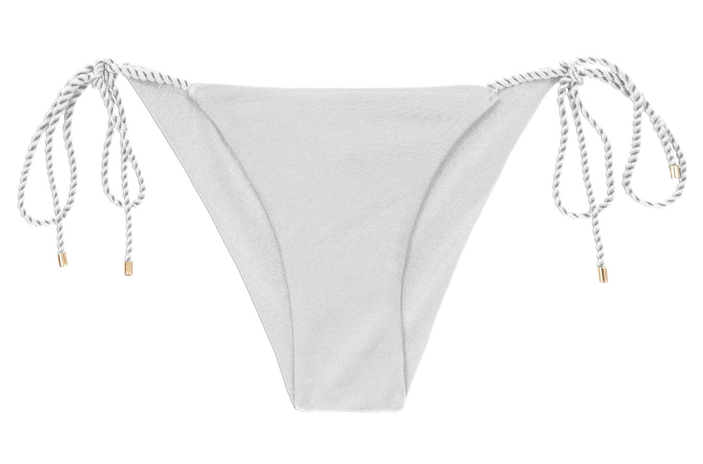 Product Front: Rio De Sol Bragas Bottom Shimmer-White Cheeky-Rope