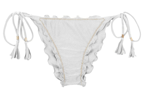 Product Front: Rio De Sol Bragas Bottom Shimmer-White Frufru