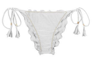 Product Front: Rio De Sol Bragas Bottom Shimmer-White Frufru