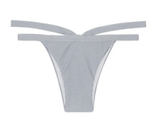 Cargar imagen en el visor de la galería, Product Front: Rio De Sol Bragas Calcinha Silver Triangulo
