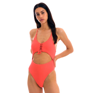 Gallery: Rio De Sol Una Pieza Dots-Tabata Ivy Strap