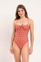Cargar imagen en el visor de la galería, Model Front: Rio De Sol Una Pieza Floral-Scales Julia
