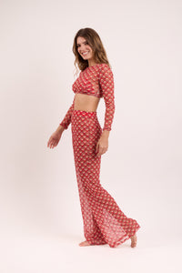 Image 03: Rio De Sol Top De La Playa Floral-Scales Top Harper