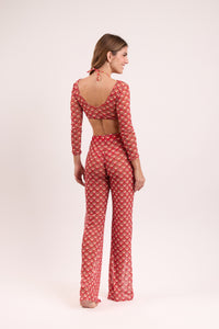 Model Back: Rio De Sol Top De La Playa Floral-Scales Top Harper