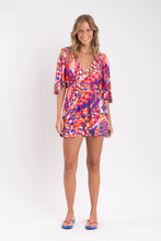 Cargar imagen en el visor de la galería, Model Front: Rio De Sol Mini Dress Funny Mini Dress
