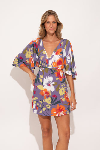 Gallery: Rio De Sol Vestido De Playa Garden-Flower Mini Dress