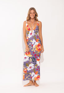 Model Front: Rio De Sol Vestido De Playa Garden-Flower Saida Yara