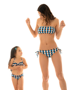 Model Back: Rio De Sol Traje De Baño De Dos Piezas Para Niña Geometric Kids
