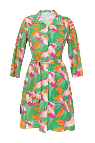 Product Front: Rio De Sol Vestido De Playa Green Bloom Chemise