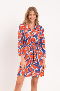 Model Front: Rio De Sol Vestido Camidero Leaves Chemise