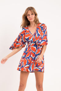 Image 04: Rio De Sol Vestido De Playa Leaves Mini Dress