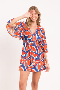 Image 08: Rio De Sol Vestido De Playa Leaves Mini Dress