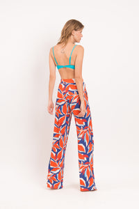 Image 08: Rio De Sol Pantalones De Playa Leaves Wide Pants