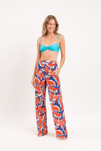 Image 10: Rio De Sol Pantalones De Playa Leaves Wide Pants
