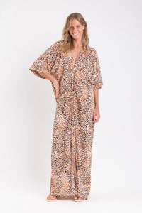 Image 07: Rio De Sol Vestido De Playa Leopard Long Dress