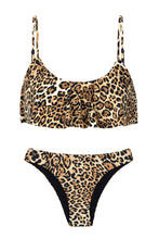 Cargar imagen en el visor de la galería, Product Front: Rio De Sol Conjunto Leopardo Babado
