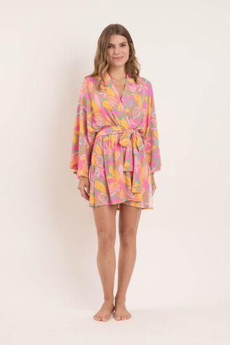 Model Front: Rio De Sol Vestido De Playa Lyla Kimono