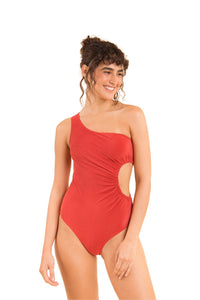 Model Front: Rio De Sol Una Pieza Malibu-Chili Maeve