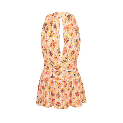 Product Front: Rio De Sol Vestido De Playa Mosaico Low Cut Dress