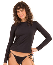 Cargar imagen en el visor de la galería, Gallery: Rio De Sol Sostén Nero Rash-Guard

