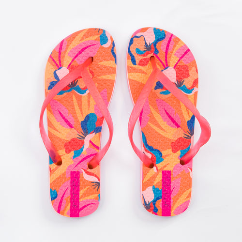 Product Front: Rio De Sol Chancletas Orange Bloom Slim