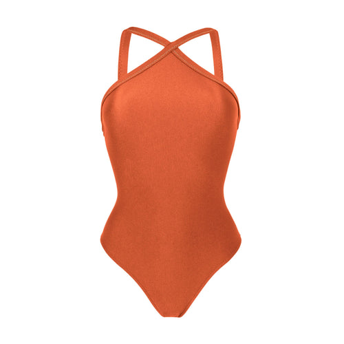 Product Front: Rio De Sol Una Pieza Paprica High-Neck
