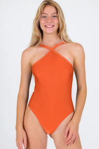 Gallery: Rio De Sol Una Pieza Paprica High-Neck