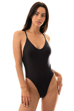 Cargar imagen en el visor de la galería, Model Front: Rio De Sol Una Pieza Preto Hype
