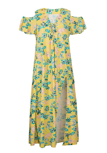 Product Front: Rio De Sol Vestido De Playa Saida Long Florescer